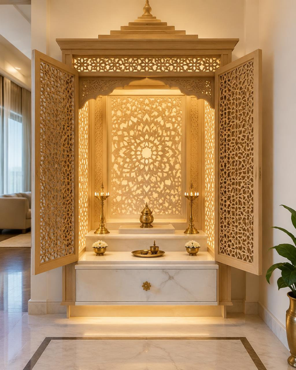 Pooja / Mandir Unit, Ranchi — Illuminated Unit